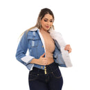 Jaqueta Jeans Cropeed