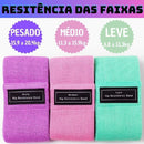 Kit com 3 Bandas Elásticas de Exercício