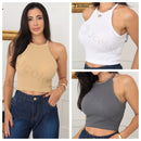 Conjunto de 3 Blusas Sexy sem Mangas