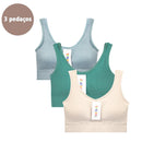 Kit com 3 Sutiãs Sem Costura