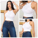 Conjunto de 3 Blusas Sexy sem Mangas