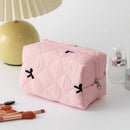 Necessaire Feminina com Laço Bordado