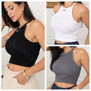 Conjunto de 3 Blusas Sexy sem Mangas