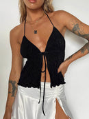 Top Cropped Feminino Halter