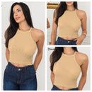 Conjunto de 3 Blusas Sexy sem Mangas