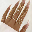 Conjunto de 23 Anéis Femininos