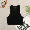 Top Cropped Feminino Básico Sem Costura