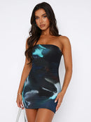 Vestido Sexy Estampado Verão 2025/26