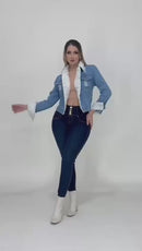 Jaqueta Jeans Cropeed