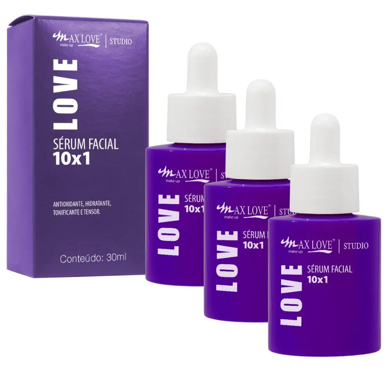 Kit C/3 Serum Facial 10x1 Max Love