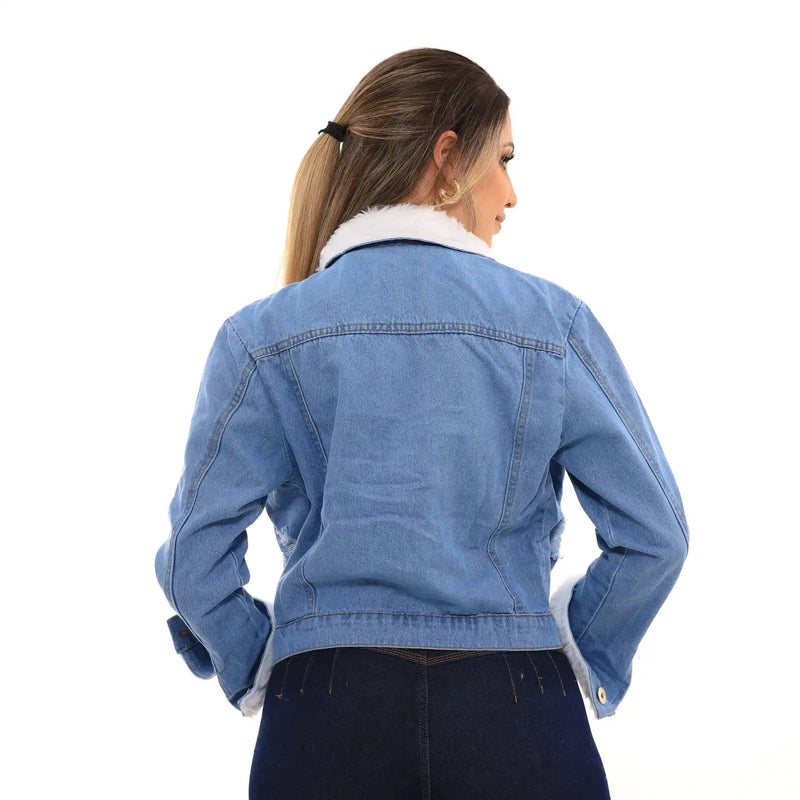 Jaqueta Jeans Cropeed