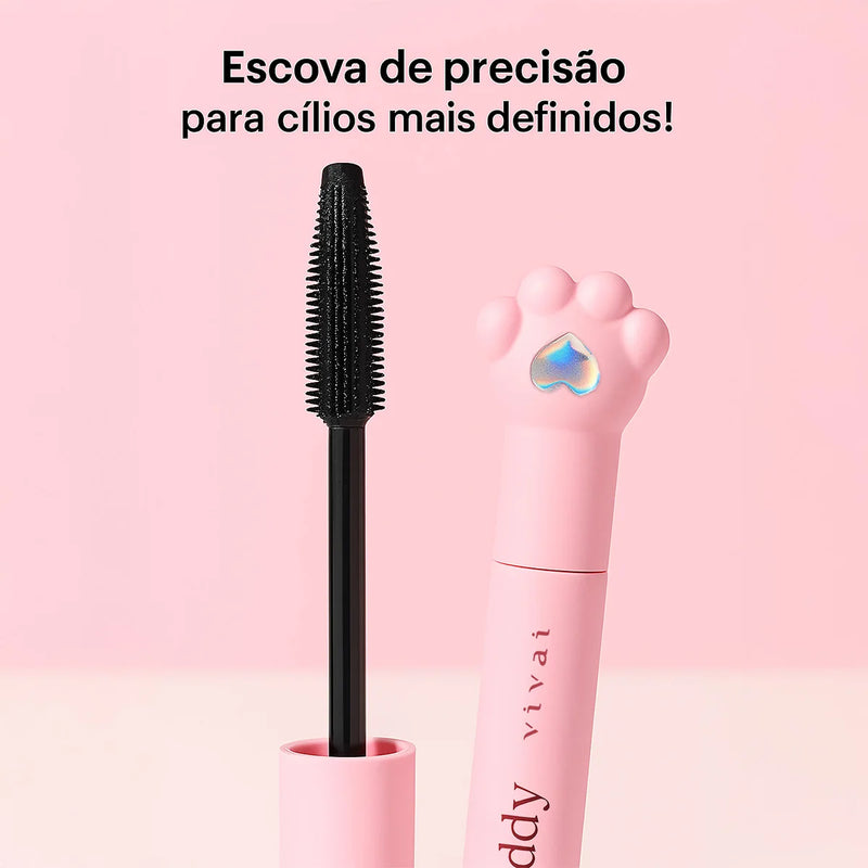 Máscara de Cílios Vivai Pink Duck Teddy - Volume e Alongamento
