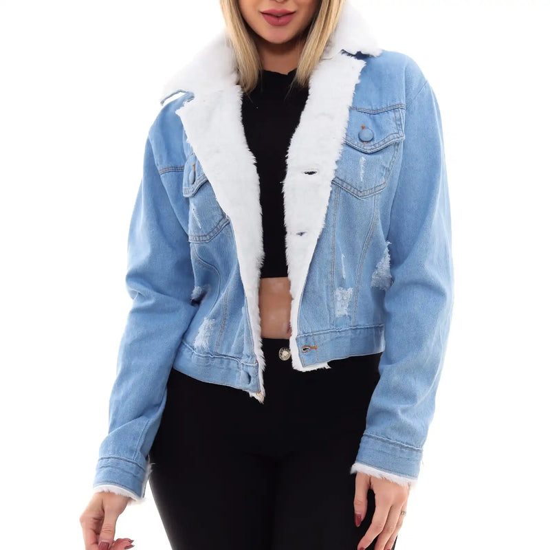Jaqueta Jeans Cropeed