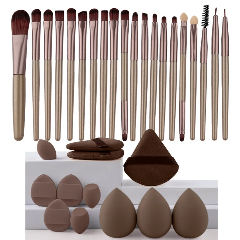 Conjunto de Pincéis de Maquiagem Premium Kabuki