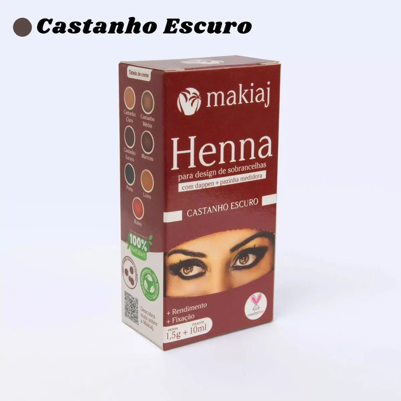 Pó de Henna para Design de Sobrancelhas