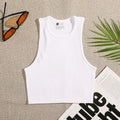 Top Cropped Feminino Básico Sem Costura