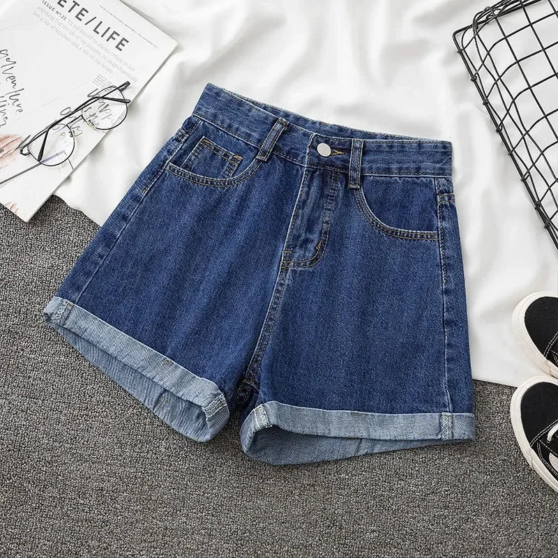 Shorts Jeans Femininos Cintura Alta