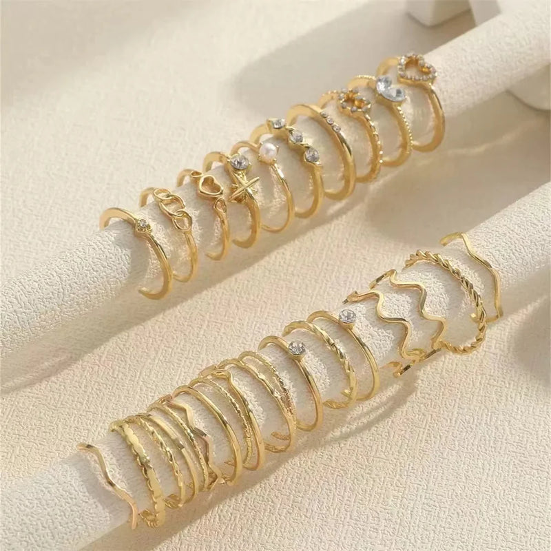 Conjunto de 23 Anéis Femininos