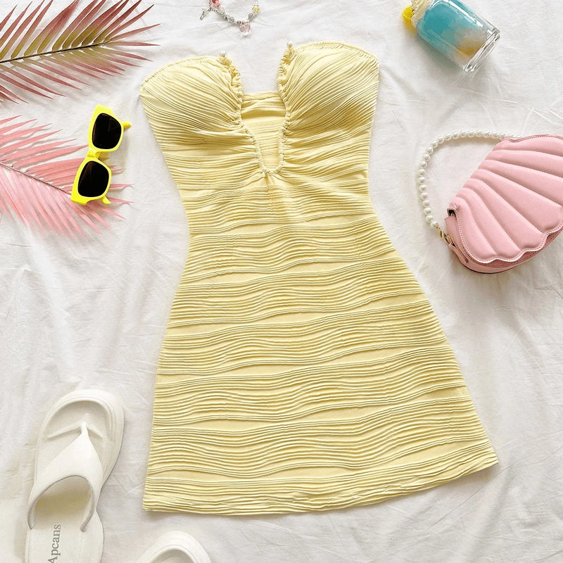 Vestido Sem Alças Feminino Verão