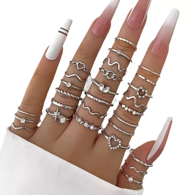 Conjunto de 23 Anéis Femininos