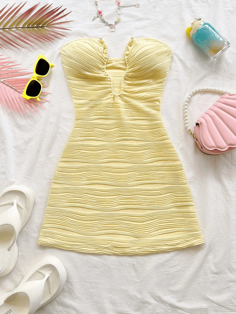 Vestido Sem Alças Feminino Verão
