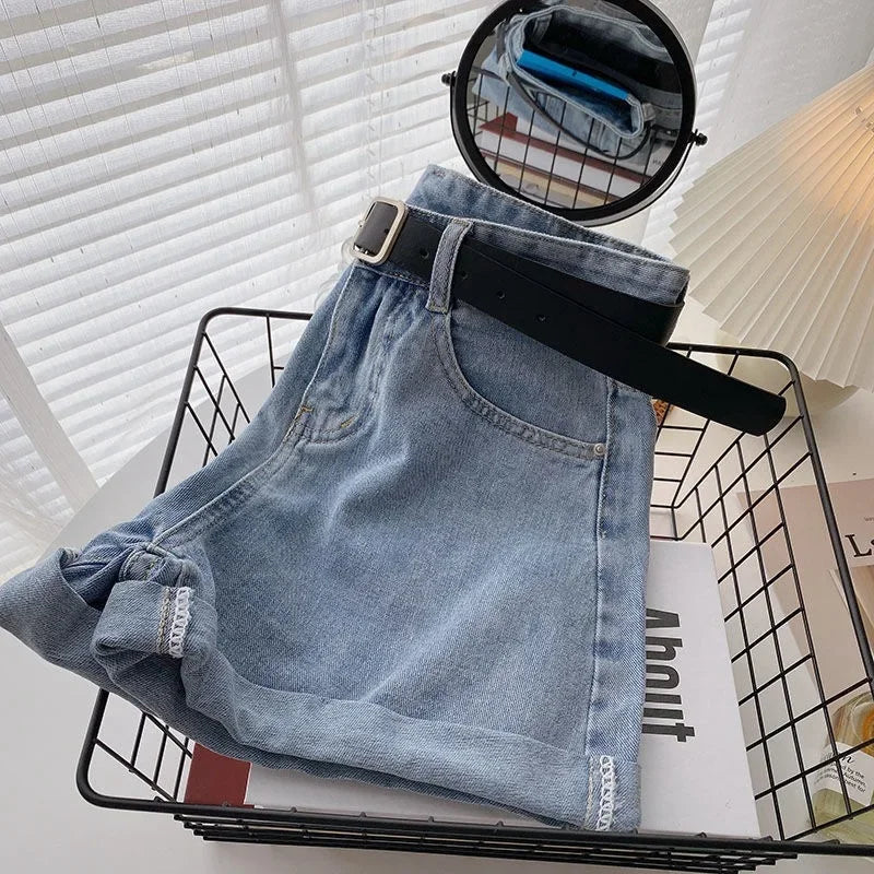 Shorts Jeans Femininos Cintura Alta