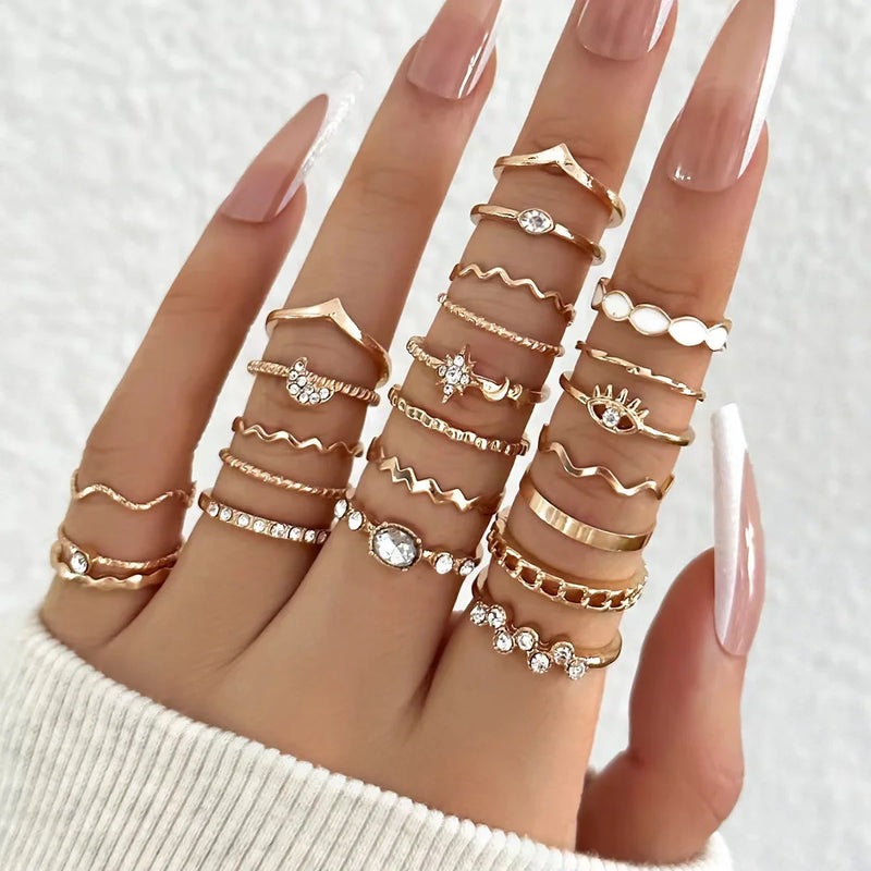 Conjunto de 23 Anéis Femininos