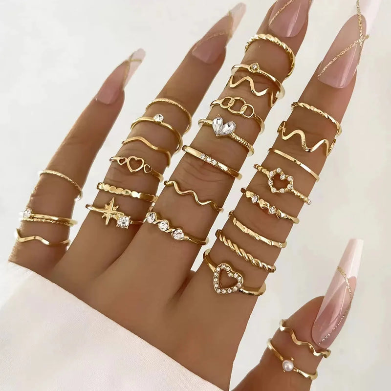 Conjunto de 23 Anéis Femininos