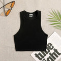 Top Cropped Feminino Básico Sem Costura