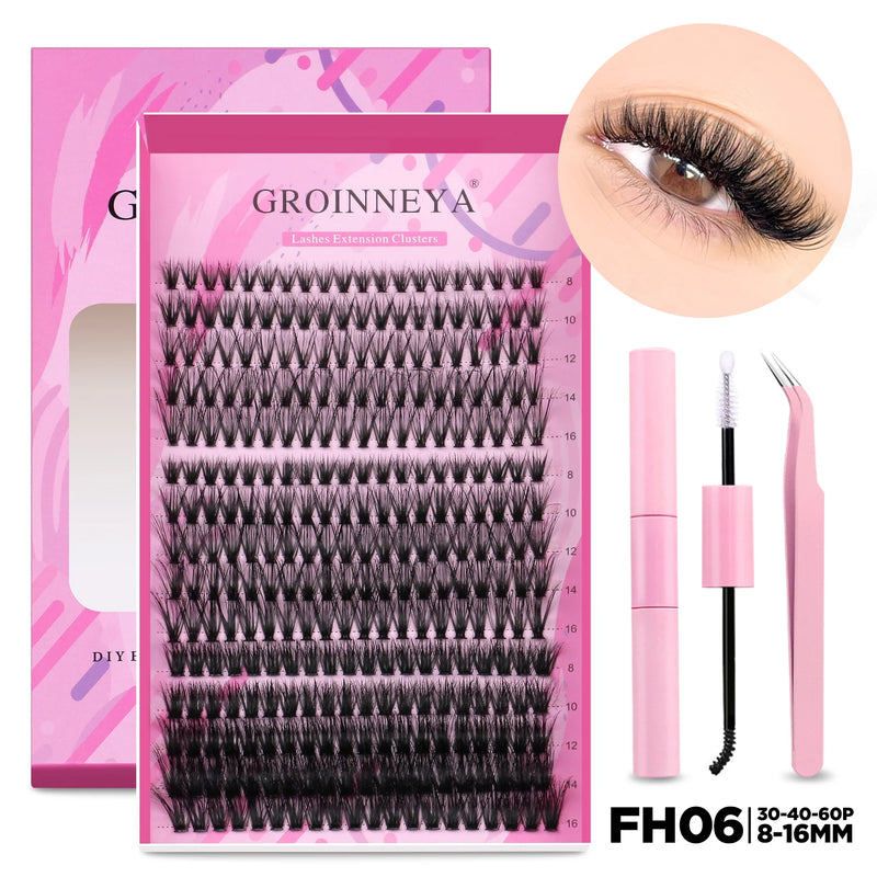 Kit de Extensão de Cílios DIY GROINNEYA